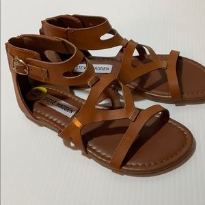 Girls Steve Madden Brown Sandals Size 13